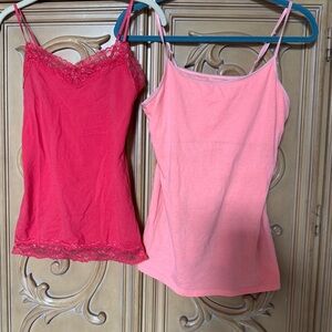 Mossimo Supply Co. Coral L &charlotte Russe  Cami Top Small both stretchy guc